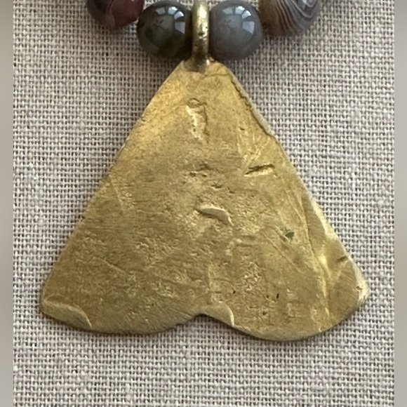 22 inch Botswana Agate and Jade bead necklace NWOT - Picture 3 of 14